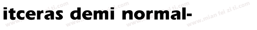 itceras demi normal字体转换